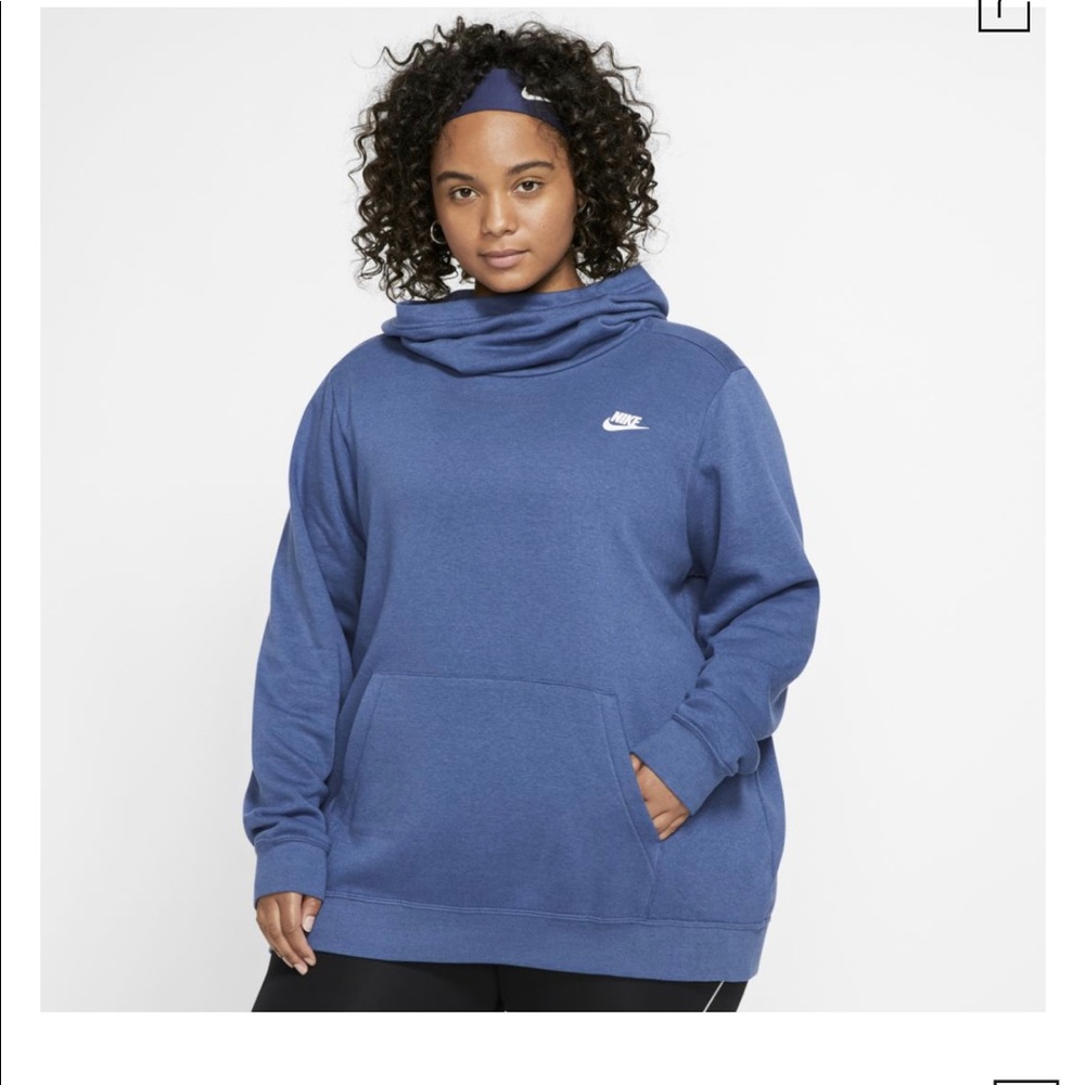 Nike women’s plus funnel neck hoodie